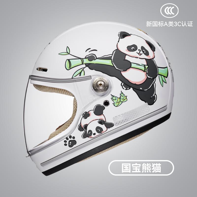 2024 new children's class A helmet cute cartoon motorcycle helmet electric motorcycle available in four seasons