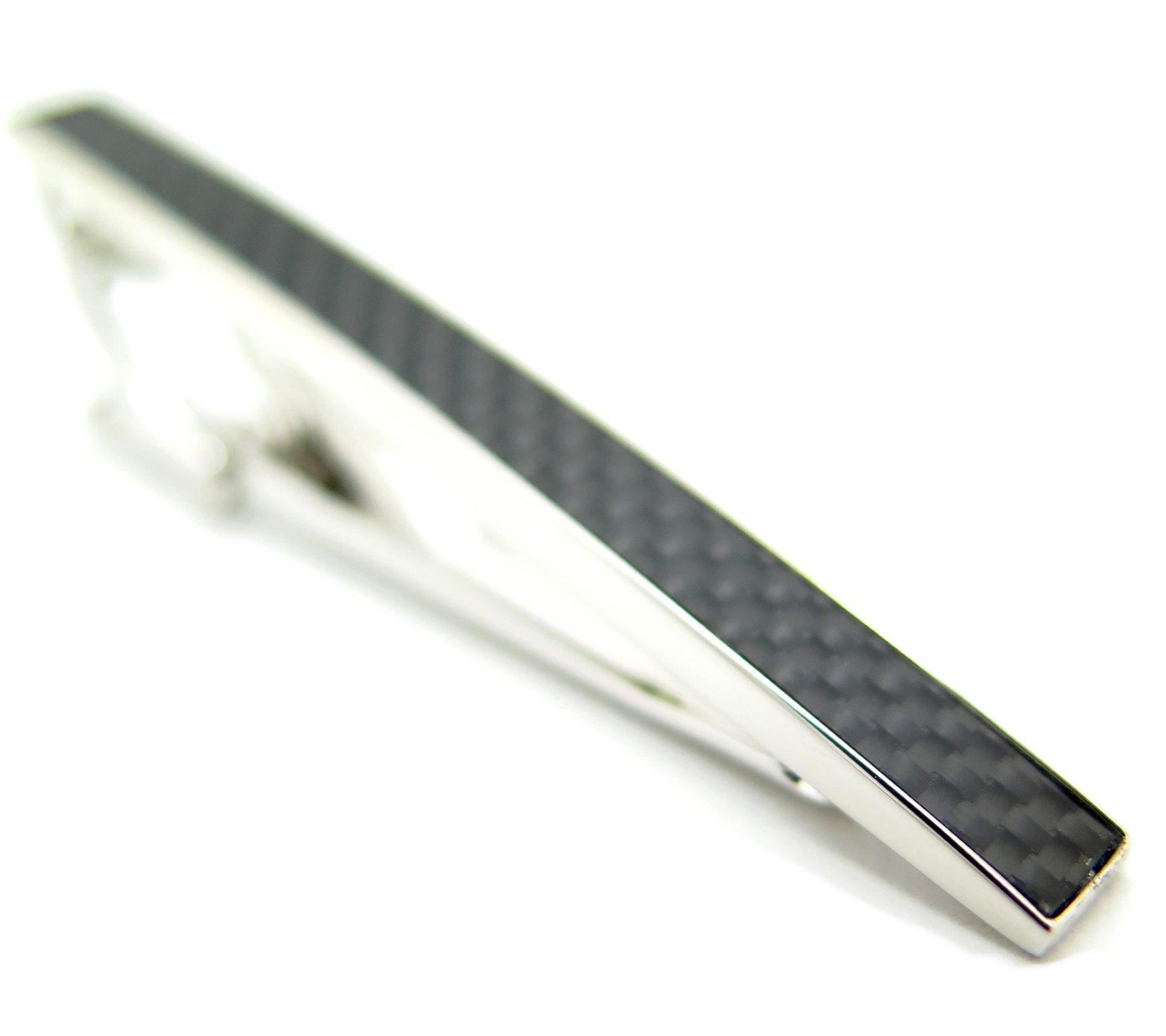 

TATEOSSIAN Carbon Fiber Tie Bar (Black) (Tie Pin/Tie Clip) чорний