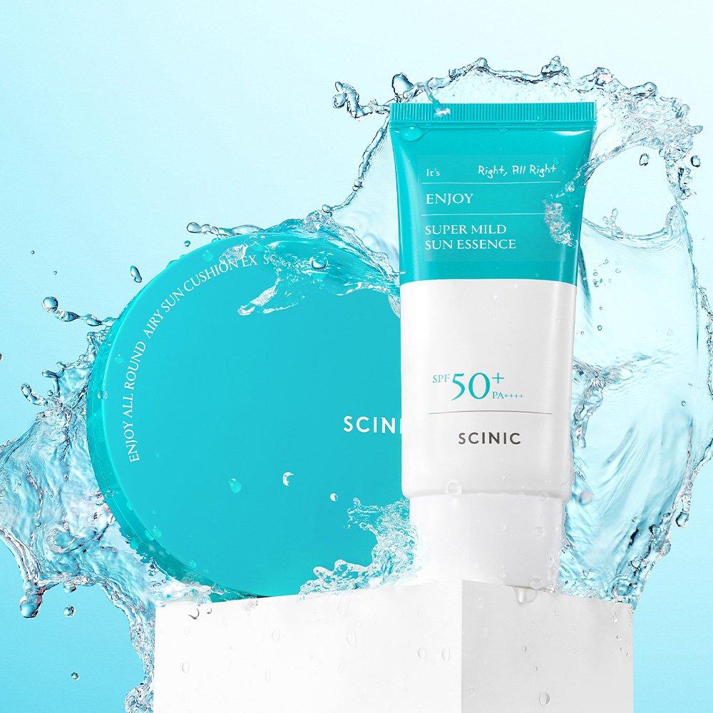 

Scinic Mild Sun EX + Воздушная солнцезащитная подушка