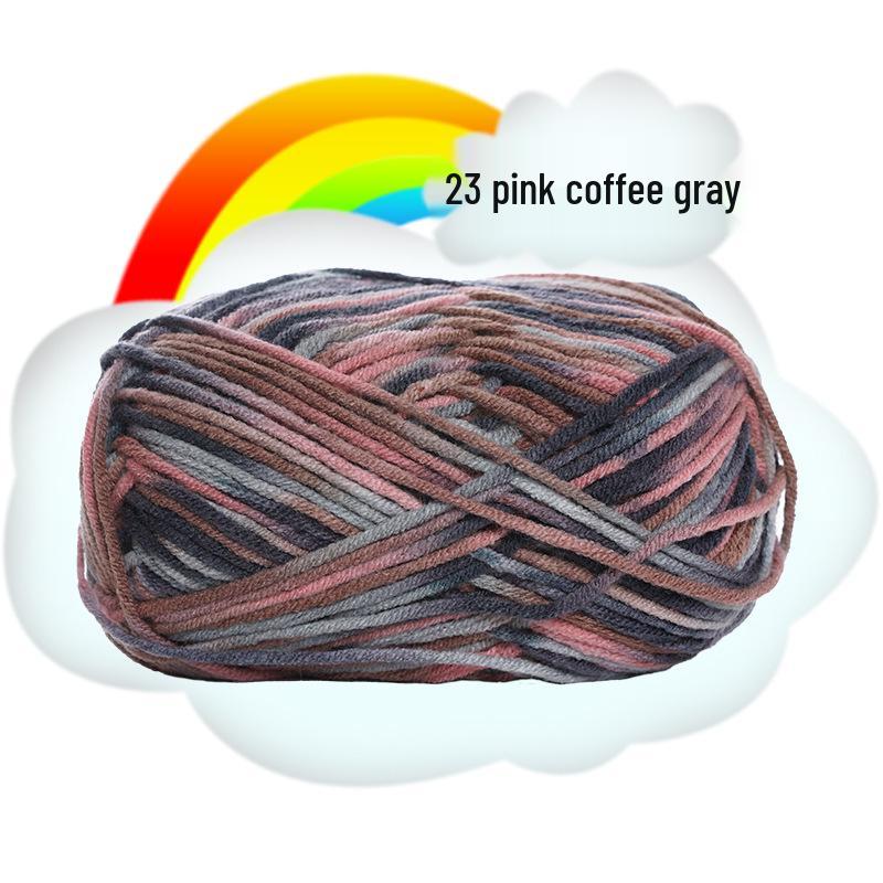 Gradient 5-Ply Medium Thick Baby Velvet Yarn for Crochet and Knitting