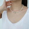 New ArrivalS Open Run Women S Necklace Grey Silver Mixed Gold beadS Pearl Knot