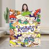 Soft Blanket Camping Rugrats Chuckie Finster  Throw Blanket  Flannel Bedspread For Bedroom Street Trend Sofa Bed Cover
