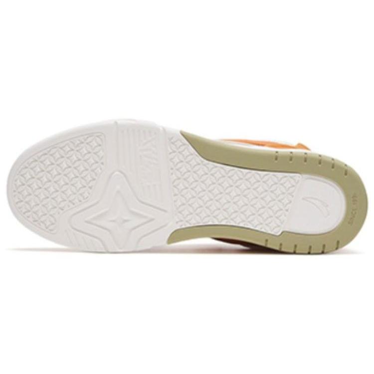 New Anta Jie Ao Anti Slip Wear Resistant Low Top Skateboard Shoes Brown White