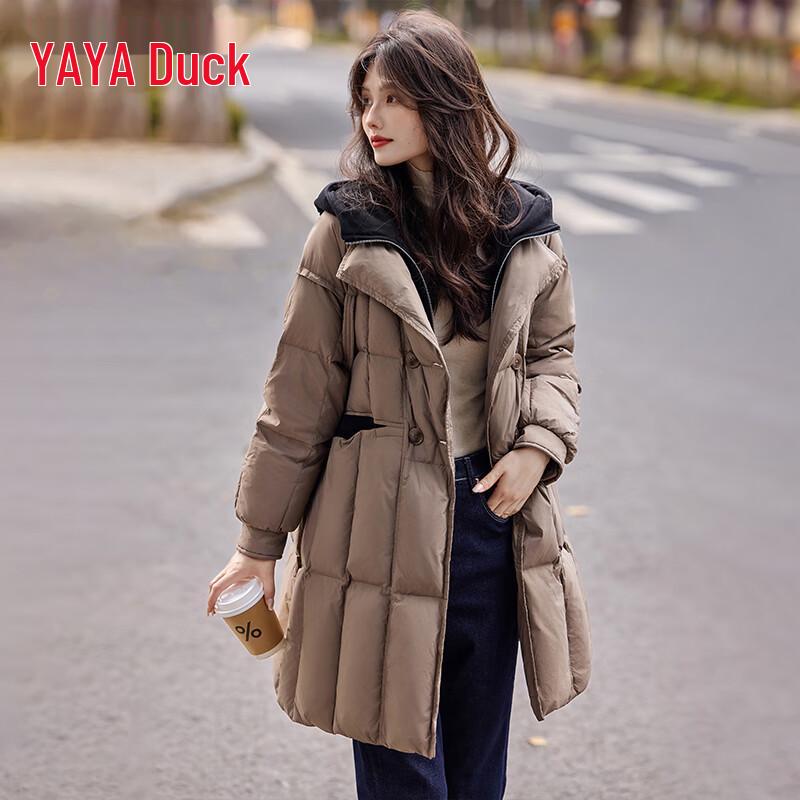

Yaya Women s Mid-length Hooded Thick Down Jacket M