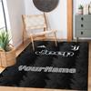 Juventus Customize Your Name Carpet Suitable for Playrooms Living Rooms Dining Room Balcony Antislip Carpet Anime Office Decor Wedding Party Gift