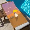 O-ojisan-n Anime niedliches Handtuch Strand Schnelltrocknend Weich Poolhandtücher Geschenk für Reise Fitnessstudio Dusche Camping Sport