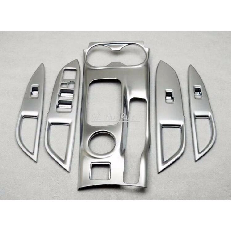 

ABS матовая коробка передач + дверной внутренний подлокотник, декоративная рамка, накладка для автомобиля MITSUBISHI Outlander 2013 2014 2015 2016 5pcs