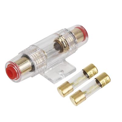 ACROPIX AWG In-Line Fuse Holder with 50A AGU Fuses 4 6 8 Gauge Universal