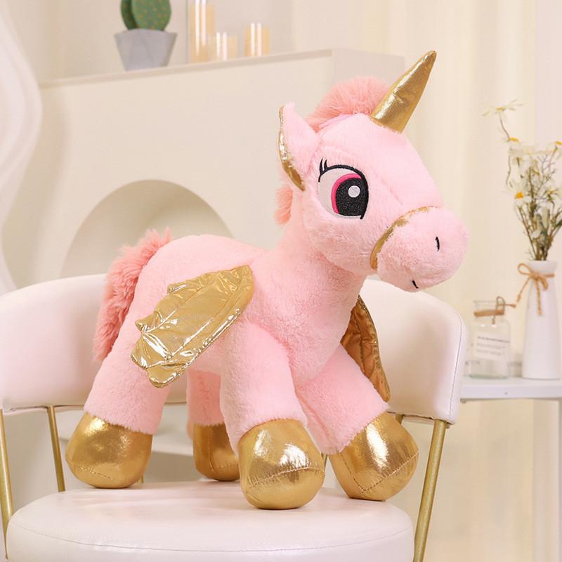 Unicorn Winged Plush Toy Animal Stuffed Doll Bedroom Decoration Kids Gift Cute