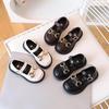 2026 Spring Trendy Girls' Leather Shoes with Metal Buckle