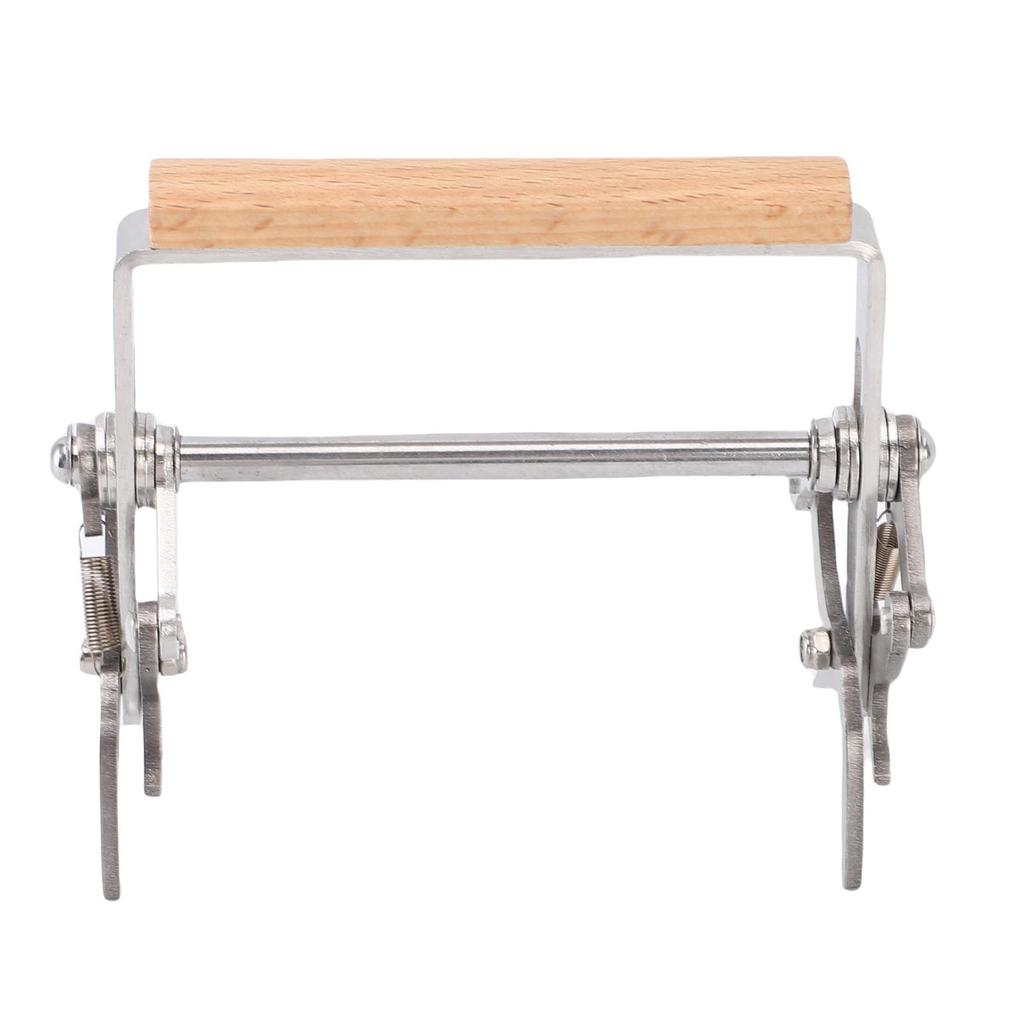 Beekeeping  , Wooden Handle Frame Lifter with Stainless Steel Structure for   Maintenance
