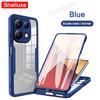 PocoX6 360 Full Body Front+Back Clear Case Shelluxe For Xiaomi POCO X6 Pro Pocophone X6Pro 5G Silicone Double Sided Phone Cover