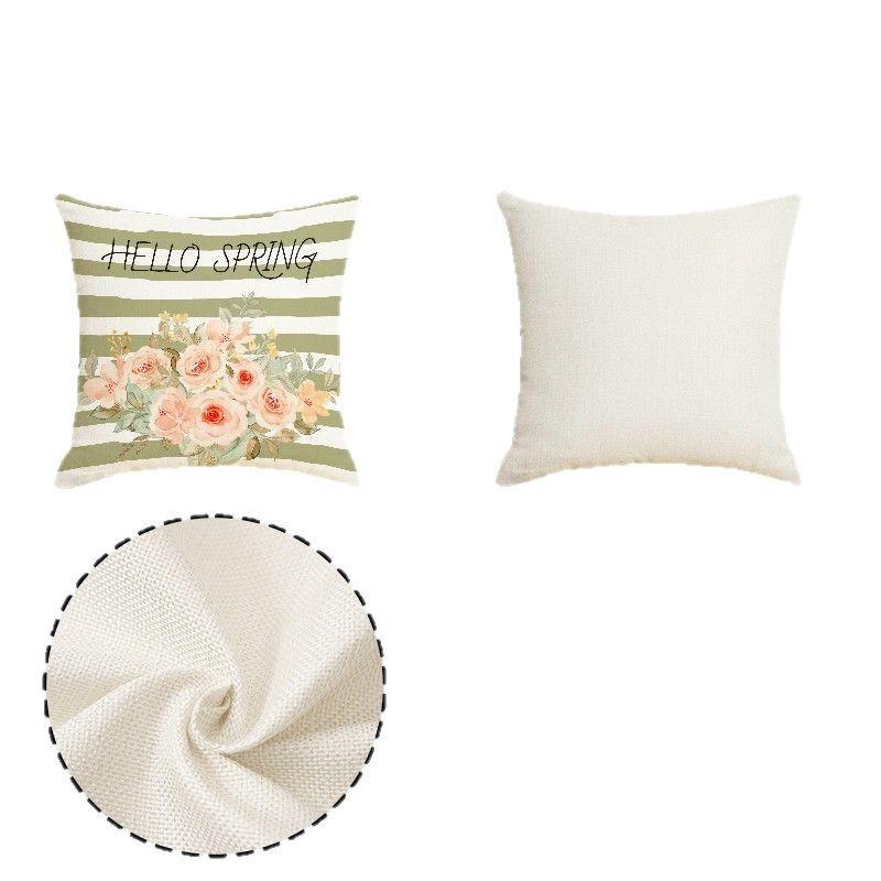 New Spring and Summer Pillowcases Living Room Decoration Linen Super Soft Sofa Cushion Cover Car Lumbar Pillow Cover