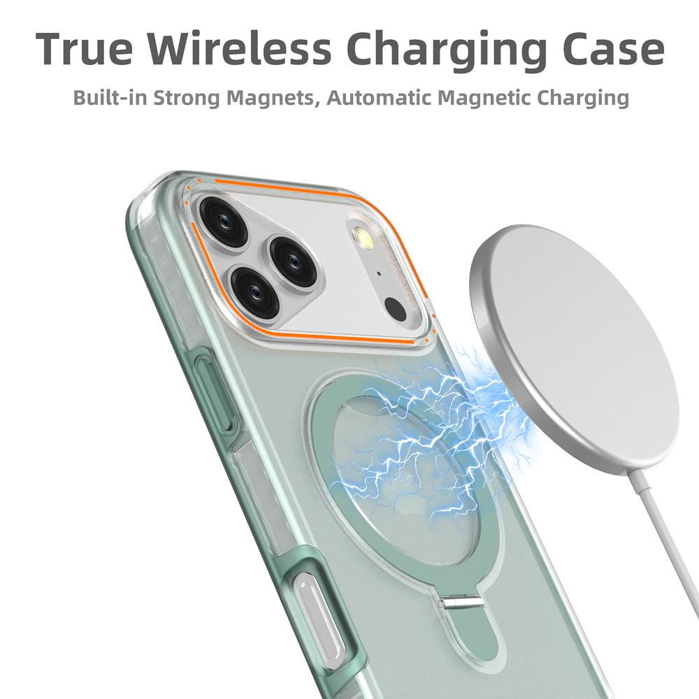 Magnet Folding Magnetic Stand Dual Layer Phone Case For iPhone 17 16 15 14 13 12 Pro Max 11 Air Shockproof Bumper Cover