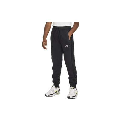 Sportswear Club Fleece Logo Embroidered Patchwork Jogger Pants Kids Bottoms Black DV3062-010
