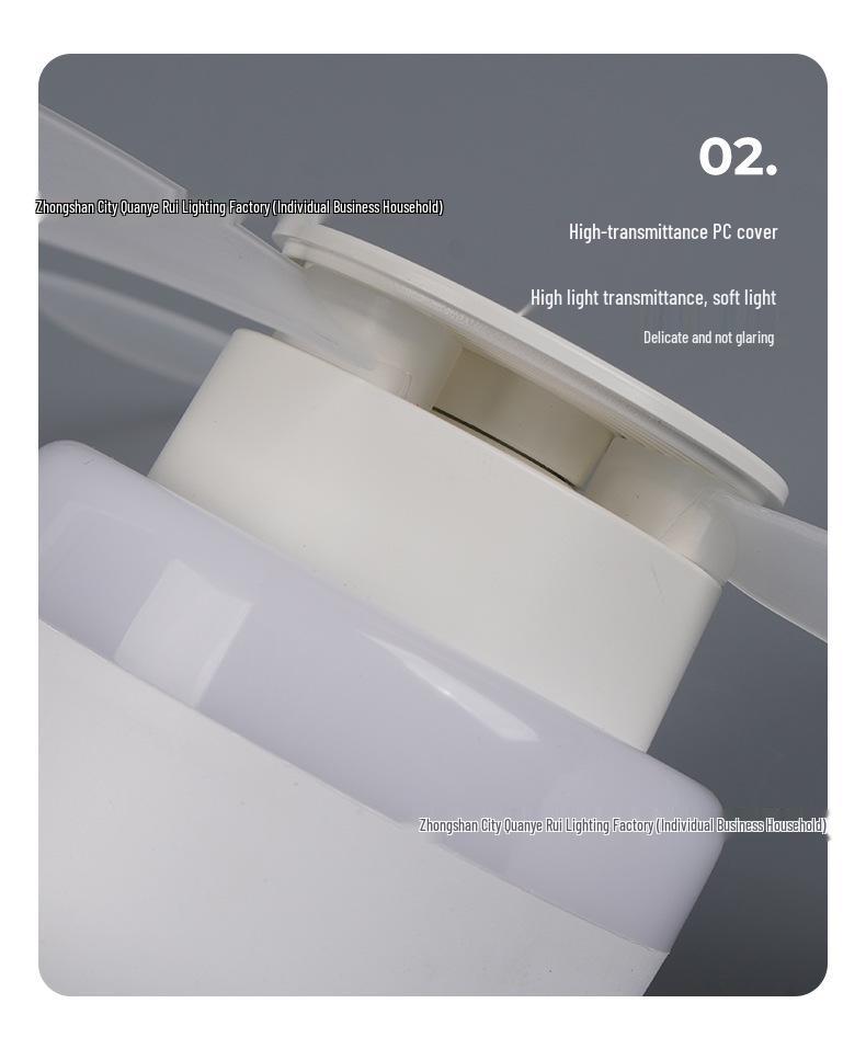 E27 Energy-Saving LED Ceiling Fan Light for Bedroom, Dining Room & Kitchen