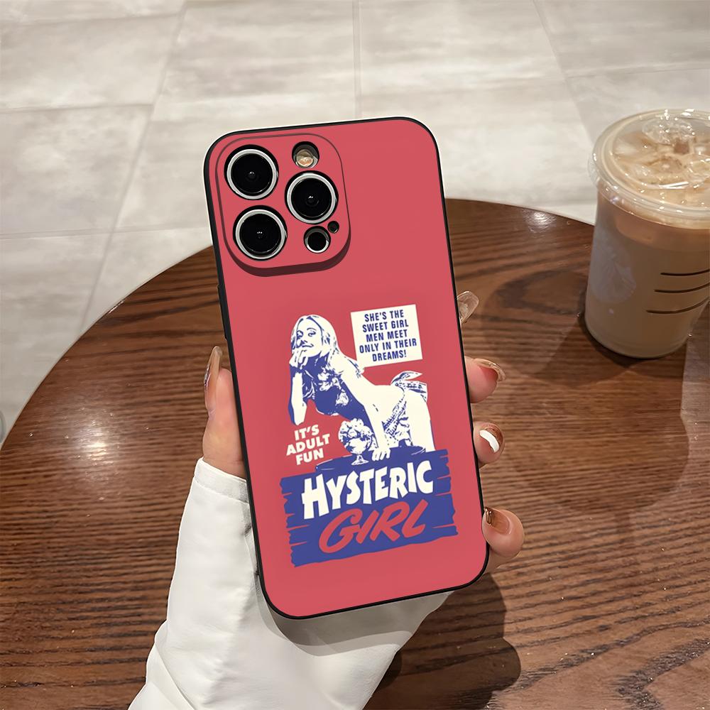 H-Hysteric Glamour Girl Phone Case For 17 Pro Max Iphone 14 Pro Max 12 16 15 13 Pro 11 Xr X Xs 8 7 Plus Back Cover