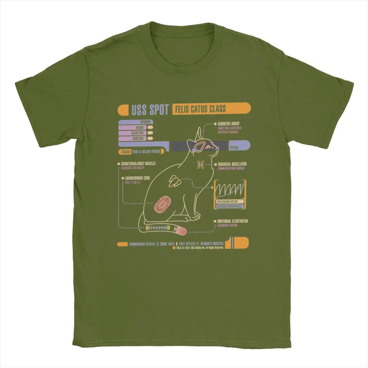 

Мужские футболки USS Spot Stars Treks из чистого хлопка, новинка, футболки с коротким рукавом и круглым воротником, идея для подарка 4XL