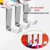 Stainless Steel No-Trace S-Shaped & Z-Shaped Wall & Door Hooks for Bedroom and Kitchen