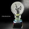 Customized High-End Sports Golf Crystal Trophy, One shot Hole, Competition Award Medal, New Home Decoration, Free Engraving, 1Pc