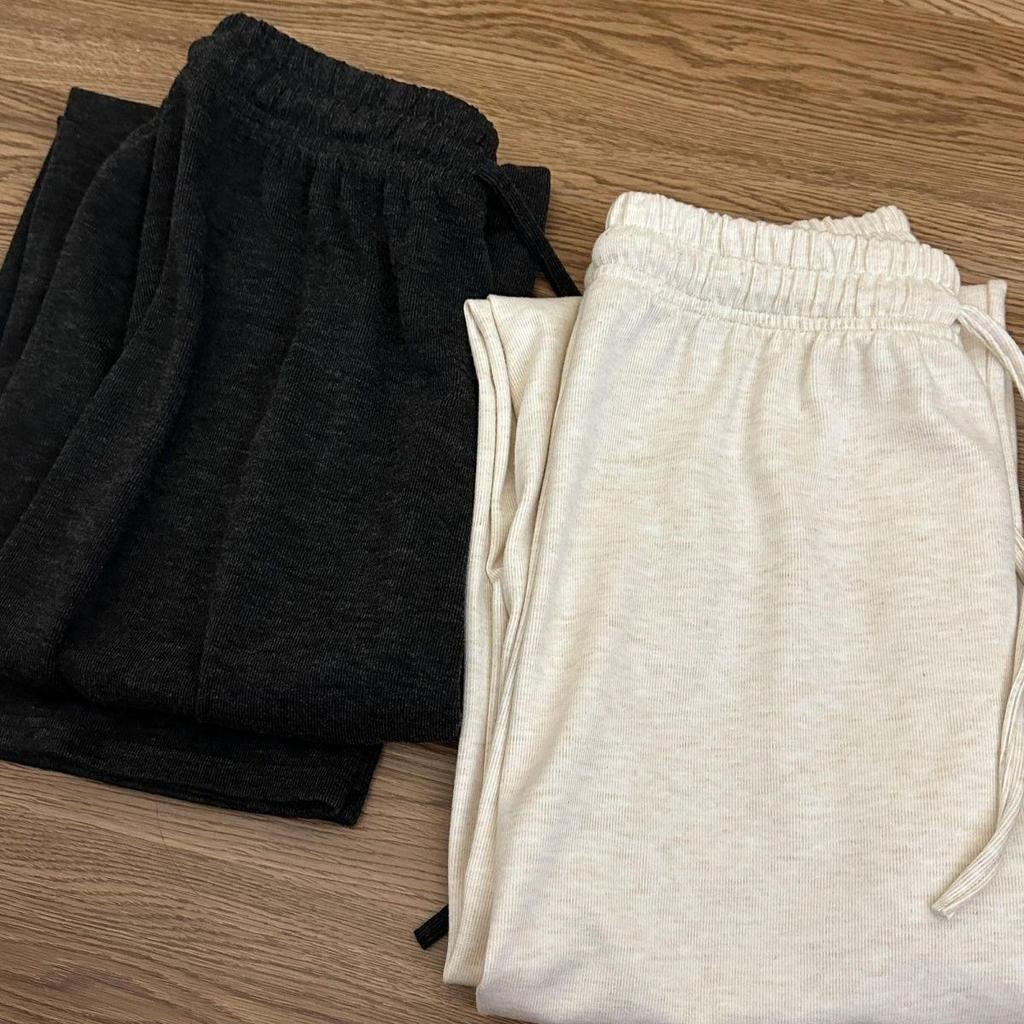 Dark Grey Unisex Lazy Style Drapey Winter Pants