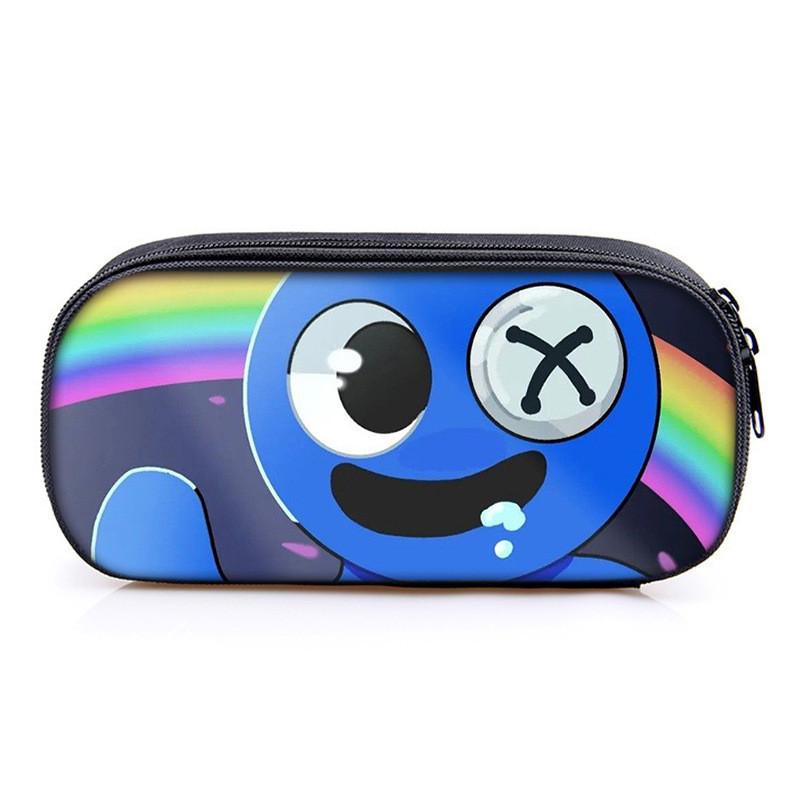 Rainbow Friends Pencil Case With Polyester Material For School Kids Gift Storage Organizer