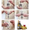 1PC Portable Stainless Steel Red Wine Opener Wing Type Metal Corkscrew Bottle Openers Corkscrews Wine Cork Remover