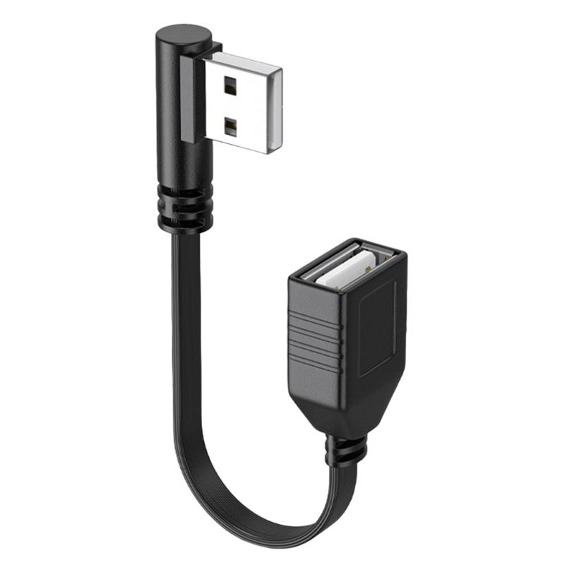 Угловой USB 2.0 Кабель-удлинитель Папа-Мама для передачи данных USB2.0 Кабель-удлинитель USB для принтера, мыши