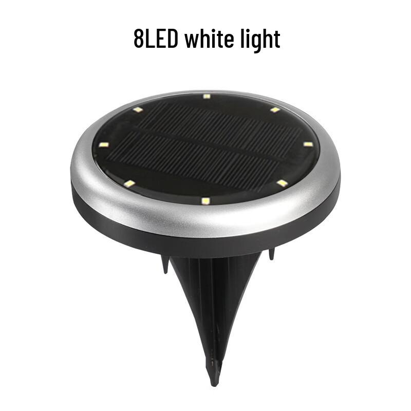 NuFeng Solar LED Ground Light with Silver Ring