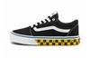 Active Low Top Kids' Skateboarding Shoes Black White Children Aged 3 7 Years Old VN0A38J92B3