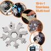 18-in-1 Snowflake Multi Tool Outdoor Camping Travel Camping Adventure Daily Survival Tools Stainless Screwsdriver Bottle Opene