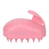 Hair Scalp Shampoo Brush Soft Silicone Bristles Rabbit Shape Scalp Massager Shampoo Brush for All Hair Types Pink
