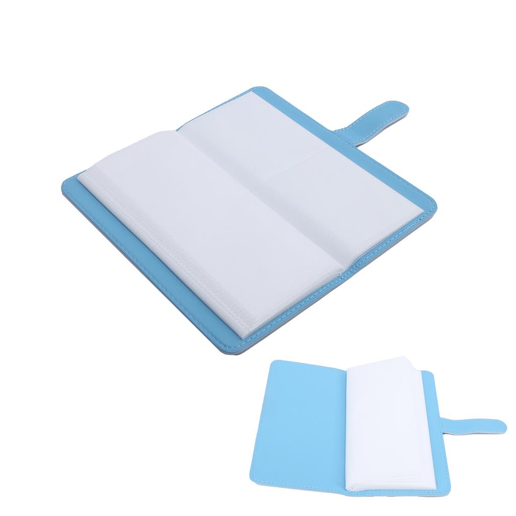 80 Pockets PU Universal Photo Album Card Holder for Polaroid Square SQ1 SQ20 SQ10 SQ6 SP‑3Blue