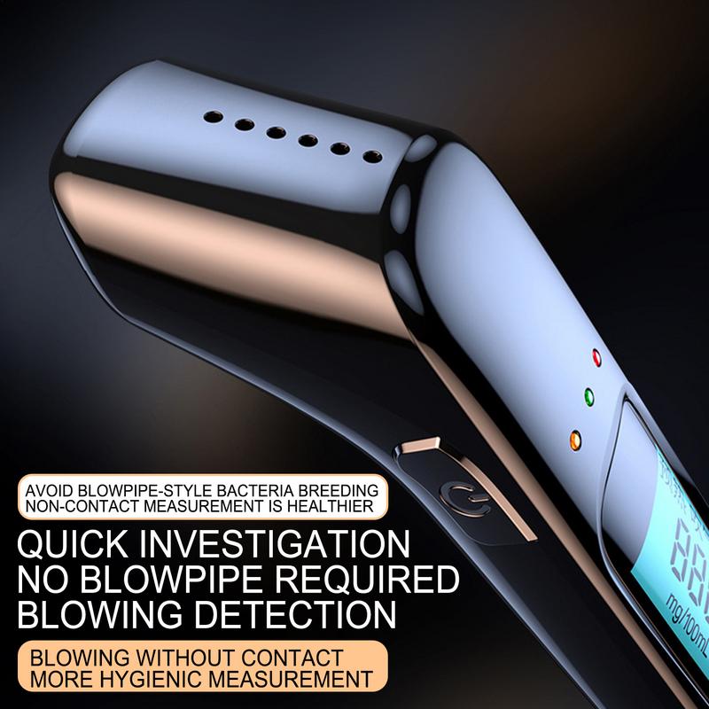 Breathalyzer For Alcohol Rechargeable Alcohol Breath Tester Accurate Detection Supplies LED Display Test Tool For Driving Safety