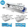 Yunduo Commercial Stainless Steel Food Warmer with Glass Cover