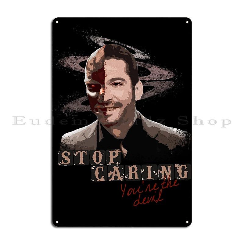 Stop Caring Van Helsa Metal Plaque Cinema Club Printing Custom Decoration Tin Sign Poster