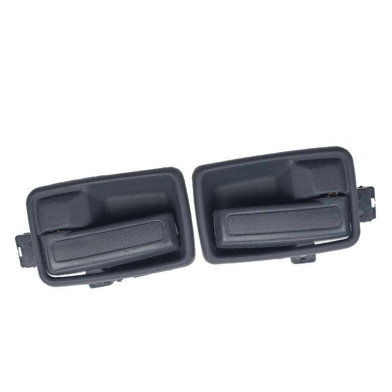 

1 Pair Car Interior Door Handles With Bezel Set 8971506473 8971506463 Fit for Isuzu Rodeo Honda Passport Black Plastic