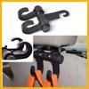Universal Multi-functional Car Seat Back Double Hook 360-degree Rotating Accessory, Durable Vehicle Organizing Tool