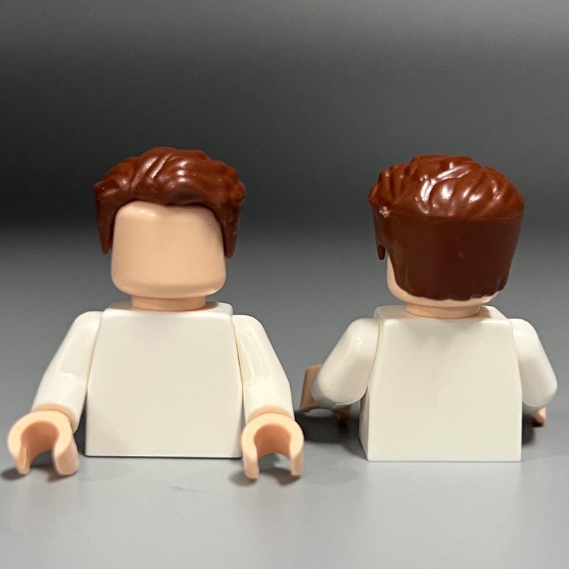 Compatible Lego Boy's Small Particle Hair Building Blocks MOC Parts DIY Assembly Toy Accessories