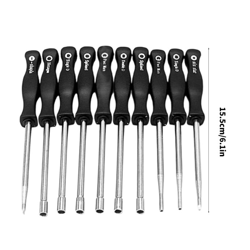 Pack Of 10 Multipurpose Carburetor Tuning Screwdrivers With Ergonomic Handles Suitable For Lawnmower Trimmer Maintenance