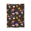 Leaf and Mushroom Pattern Blankets Velvet Spring Autumn   Multifunction Super Warm Throw Blankets for Home Couch Bedding Throws