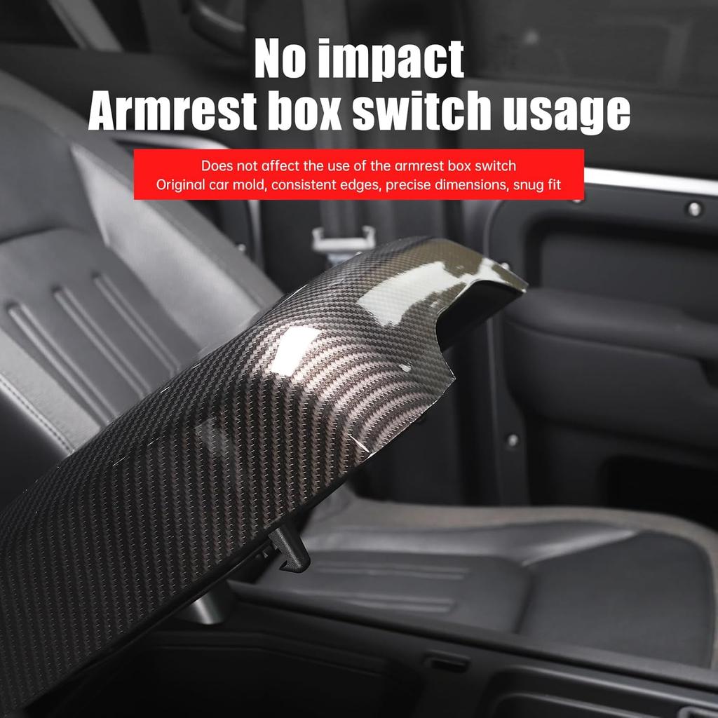 Central armrest Box Protective Cover Suitable for 2020-2025 Land Rover Defender 90 110 130 Center Console Riser pad Internal Storage Box Protective