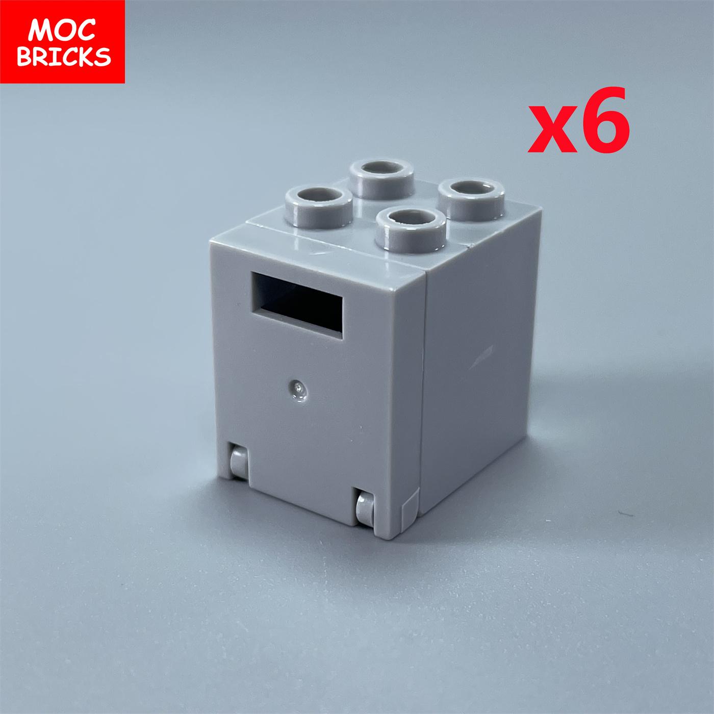 

Non-Toxic Moc Bricks Mail Post Boxes Containers 2X2X2 Compatible Assembles Particles 4345 4346 Building Blocks Parts