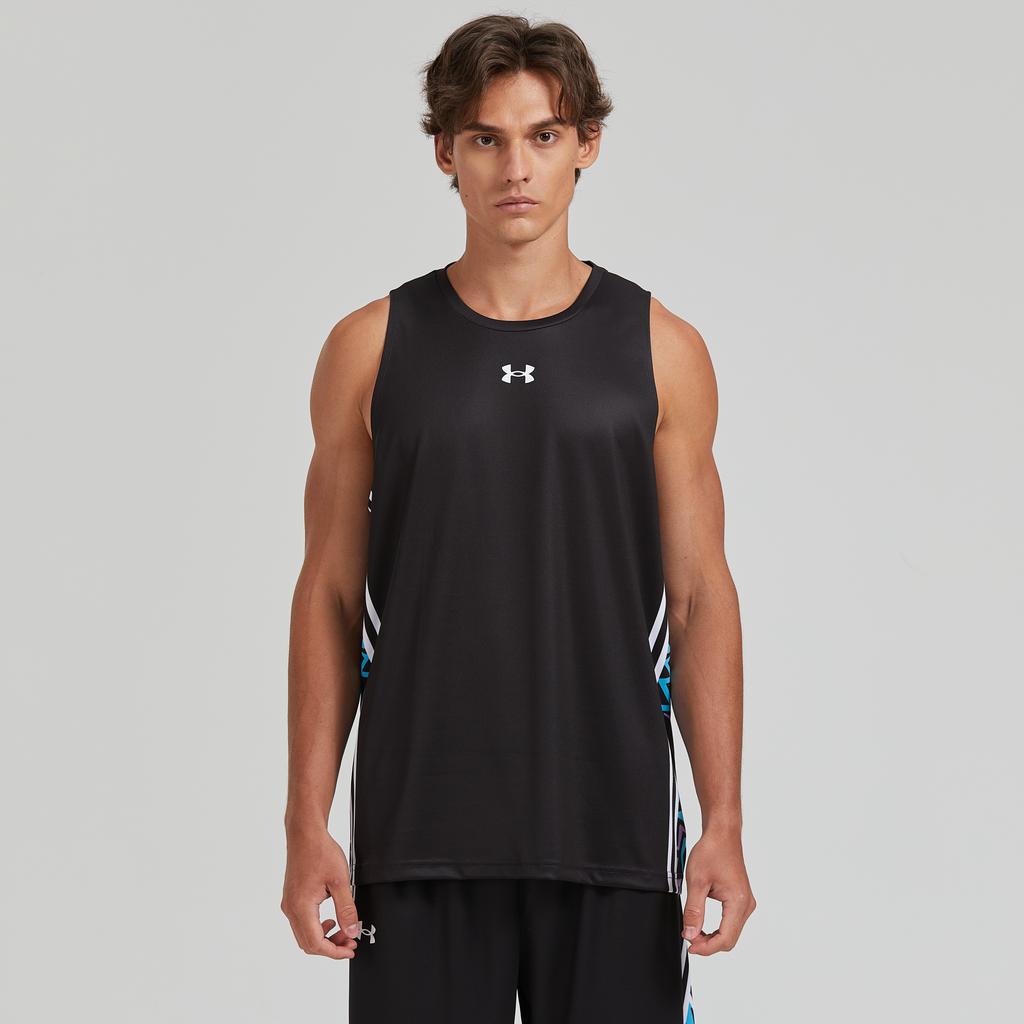 Under Armour SS24 Casual Running Fitness Quick-Dry Breathable Sleeveless Tank Top Unisex Tops Black 24500111-001
