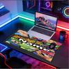 Custom Name Personalized Super Mario Pattern Mousepad, Laptop PC Desk Mat, Decorative Desk Mat for Home Keyboard Pad Gift