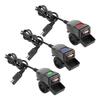 Double Fast Chargers with Digital Electric Meter & Switches Waterproof Chargers for Motorcycle Electric Bike Mobile Phone
