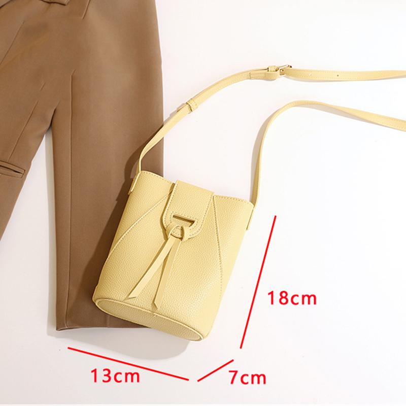 Women's Shoulder Bags Soft Hasp PU Leather Mini Handbag Large Capacity Crossbody Bags Solid Color Phone Purse CLE