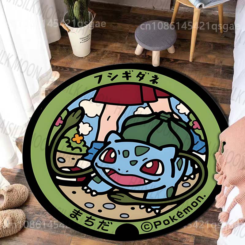 Multiple Styles Japan Cute Doraemon Print Round Rugs for Living Room Bedroom Floor Mats Kids Room Household Carpet Home Decor