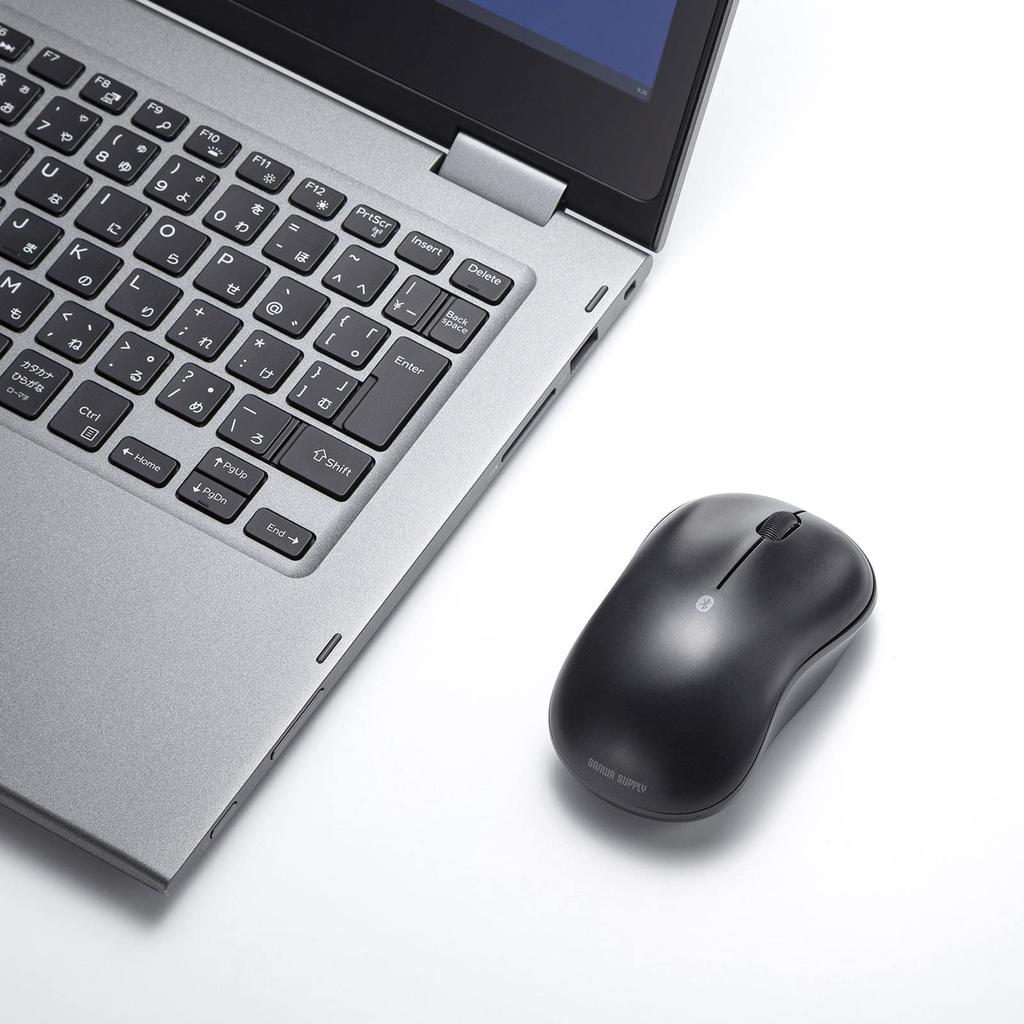 Sanwa Supply Bluetooth Blue LED Mouse Black MA-BB312BK