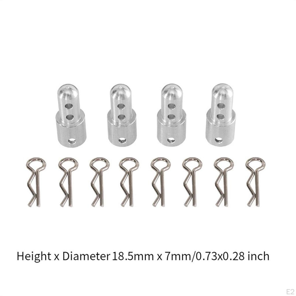 RC Car Shell Column Modification Kit Front Rear Extended Body Post Pillar with R Pins for 1/14